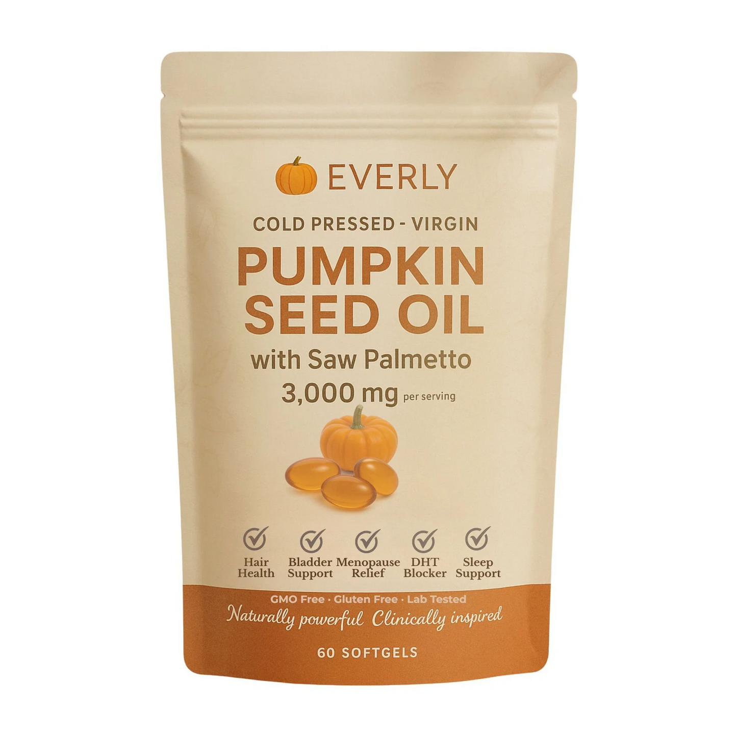 Everly® Pumpkin Seed Oil Softgels